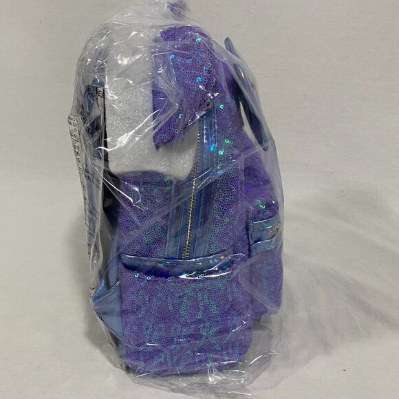 Loungefly‎ Disney Minnie Mouse Exclusive Palm Mini Backpack Sequins NWT - Picture 4 of 4
